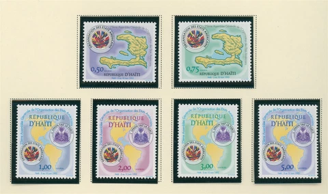 Haiti Scott #859-864 MNH OAS Assembly 25th ANN CV$8+ 396188 Cover