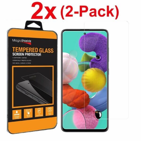 2-Pack Tempered Glass Film Screen Protector for Samsung Galaxy A51 A71 5g
