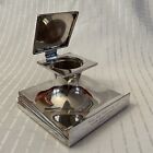 939 Barrage Balloon Squadron Art Deco Sterling Silver Inkwell 1939 Walker And Hall