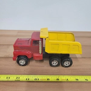 Vintage Nylint Pressed Steel small Dump Truck red/yellow missing stickers - Picture 1 of 9