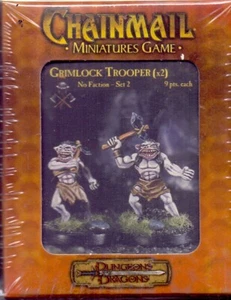 AD&D CHAINMAIL BLISTER 88490 GRIMLOCK TROOPER 2 FIGUREN METALL - Bild 1 von 1