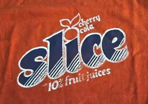 Vintage 1980er Jahre Kirschscheibe Soda Cola Promo T-Shirt klein/mittel einzelner Stich - Bild 1 von 7