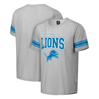 Camiseta a rayas gris jaspeado Detroit Lions FOCO Foto 1 de 2