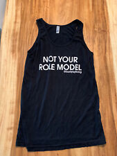 NOT YOUR ROLE MODEL BOBYBYKONG TANK TOP  WOMANS SMALL AMERICAN APPAREL