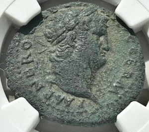 Nero AE As AD 54-68 Victory Shield NGC Ch VF - Picture 1 of 4