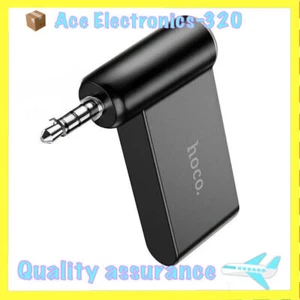 AUX 3.5mm Audio Stereo Mic 1× Wireless Bluetooth ReceiverMusic Home Car Adapter - Picture 1 of 3