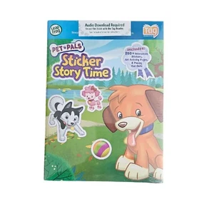 Leap Frog LeapReader Read & Learn Interactive Book PET PALS STICKER STORY TIME - Picture 1 of 2