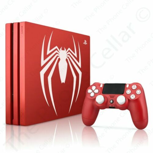 PlayStation 4 Pro Console - Limited Edition Amazing Red Marvel's