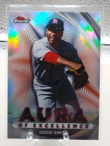 2022 Topps Finest Insert Aura of Excellence - Ozzie Smith St. Louis Cardinals - Picture 1 of 2
