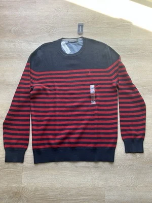 Camisa tejida manga larga para hombre Nautica Freddy Krueger negra y roja talla XL Foto 1 de 4