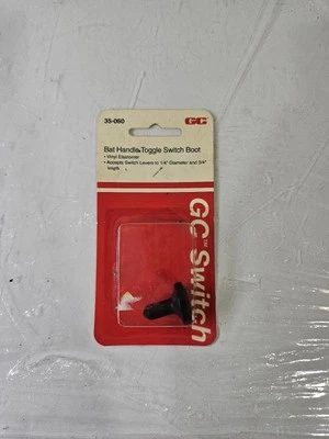 NEW GC Electronics ON OFF Bat Handle Toggle Switch Boot Cover Black 35-060 Foto 1 de 4