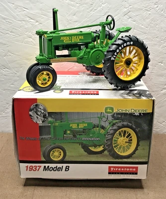 Ertl John Deere 1937 Model B Tractor 1:16 Firestone Limited Edition 7312 of 7500 - Image 1 of 4