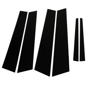 Auto Außen 6Pcs Tür Fenster Säule Post Trim Glänzend Schwarz Säule Molding - Afbeelding 1 van 24