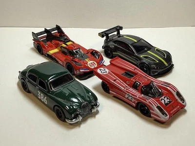 Hot Wheels Premium 4 Car Lot - Porsche - Ferrari 499P - Aston Martin Vantage - Image 1 of 4