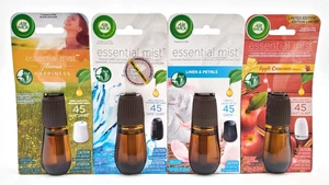 4x Variety Air Wick Essential Mist Nachfüller Wasser, Leinen & Blütenblätter, Apfel, Glück - Bild 1 von 7
