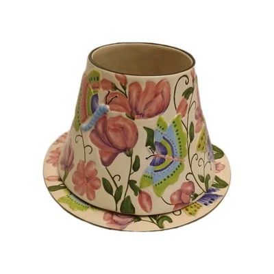 Yankee Candle Large Butterfly Garden Shade And Plate Set  NWT - Candle Not Incl. - Image 1 of 4