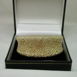 Fabulous Silver Vermeil Designer Broad Torque Bangle By Roberto Coin 22061 - Picture 1 of 5