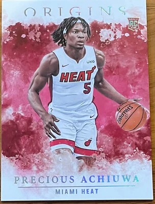 2020-21 Origins Precious Achiuwa RC Miami Heat #90 Rookie  - Image 1 of 2