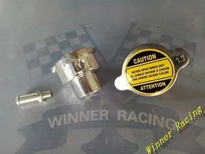 Tapa de radiador 1,3 bar 19 libras/psi y cuello de relleno de soldadura interior bicicletas Suzuki Honda Yamaha - Imagen 1 de 3