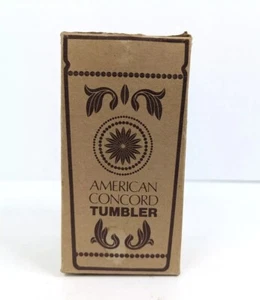 Amber Glass American Concord Tumber 5-1/2” 10 oz Tumbler P&G Open Box - Picture 1 of 24