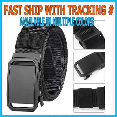 Men's Military Tactical Belt Adjustable Buckle Gun Belt Quick Release Nylon Belt - Image 1 of 4