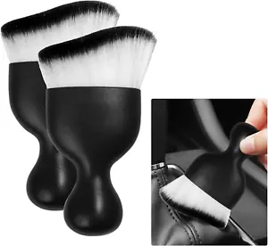 2PCS Car Interior Dust Brush, Scratch Free Car Detailing Brushes, Soft Bristle A - Picture 1 of 6