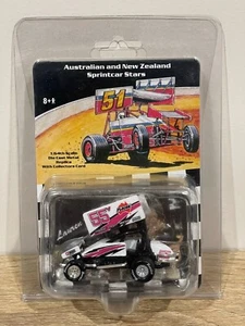 2008 1:64 AUS & NEW ZEALAND DIE CAST REPLICA LAUREN DENSLEY SPRINT CAR STARS #55 - Picture 1 of 5