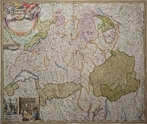 Switzerland - Potentissimae Helvetiorum Reipublicae - Homann Erben 1732 - - Picture 1 of 3