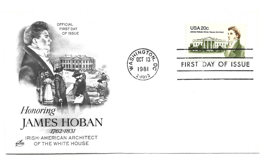 1936  20c James Hoban ArtCraft FDC - Image 1 of 1