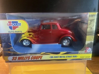 1933 WILLYS COUPE 1/24 FIRST GEAR CARQUEST STREET ROD NIB RARE HARD TO FIND - Image 1 of 4