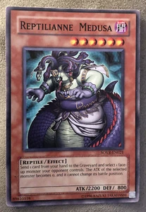 Yu-Gi-Oh! TCG Stardust Overdrive Reptilianne Medusa #SOVR-EN021 1st Ed Low-Grade - Picture 1 of 2