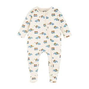 Juego de una pieza para dormir camión parche calabaza bebé niño Mud Pie H4 12150108 - Choo... - Imagen 1 de 5