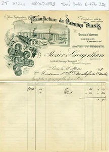 Paris XI ème 18 Passage Turquetil - Très Belle Entête Secteur Décoration de 1899 - Bild 1 von 1