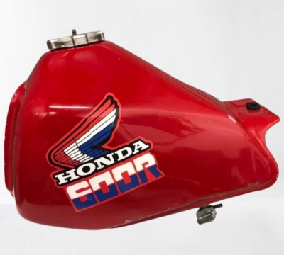 APTO PARA HONDA XL600R XL 600 R ACERO ROJO GAS COMBUSTIBLE TANQUE GASOLINA 1983-87 + TAPA Foto 1 de 4