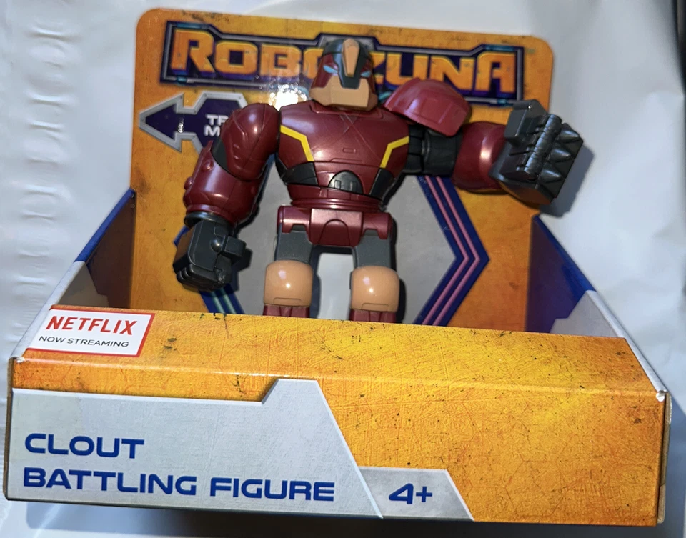 Robozuna Clout Battling Action Figure 5-inch D13005 Netflix YouTube Kids