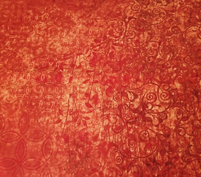Scrollscapes BTY Dan Morris Quilting Treasures Red / Orange - Image 1 of 3
