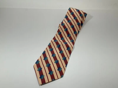 Gravata de pescoço vintage ACME Studio “Palio 8” 100% seda por arquiteto Michael Graves - Imagem 1 de 2