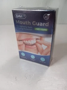 DAV Mouth Guard Nighttime Teeth Grinding Protection 2 Szs 4 Guards Perfect Fit - Picture 1 of 3