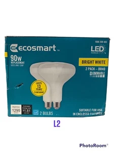 2 EcoSmart 75w Equivalent Dimmable Energy Star LED Light Bulb - Picture 1 of 1