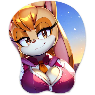 3D Mousepad Oppai Mouse pad with Wrist Rest Pain Relief Anime Manga pad Vanilla2 - Image 1 of 4