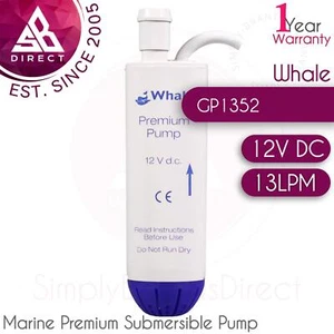 Whale GP1352 12V Tauchpumpe Premium 13LPM│Caravan Wohnmobil Pferdebox Boot - Bild 1 von 4