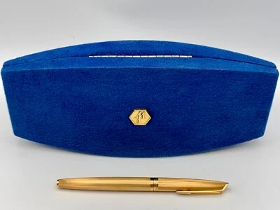 PLUMA ESTILOGRÁFICA WATERMAN PARIS ORO MACIZO 18CT ÚNICA EN CAJA Foto 1 de 4