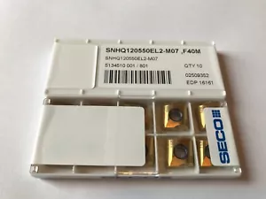 10x SECO Wendeplatten SNHQ 120550EL2-M07 F40M NEU mit Rechnung!!! - Bild 1 von 1