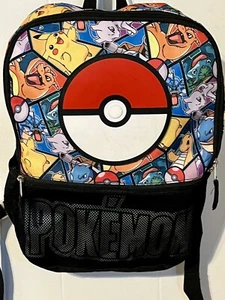 Pokemon Rucksack Kinder Büchertasche Pikachu Pokéball Gaming Anime BioWorld 16x12x4" - Bild 1 von 7