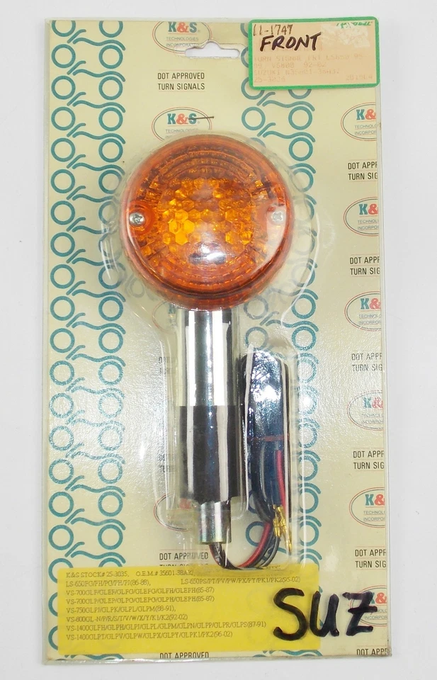 INDICADOR INTERMITENTE DELANTERO K&S SUZUKI INTRUDER 700 750 800 25-3035 | 35601-38A3 Foto 1 de 1