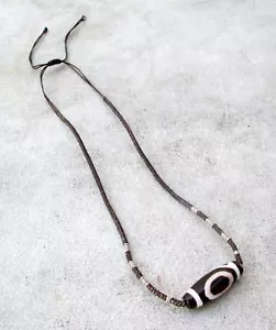 LEISTUNGSSTARK! Vintage Tharu Tibet Tibetische Dzi Schamane Amulett Halskette - Bild 1 von 3