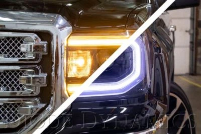 GMC Sierra 1500 2016-2018 LED Halos diodo dinámico  Foto 1 de 4