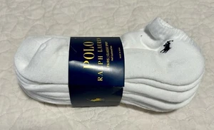 Polo Ralph Lauren 6 Pair Half Cushioned Sole. Mens Ankle Socks. Sz 6-12.5. NWT - Picture 1 of 5