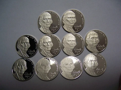 2010S,2011S,2012S,2013S,2014S,2015S,2016S,2017S,2018S,2019S proof nickels decade Cover