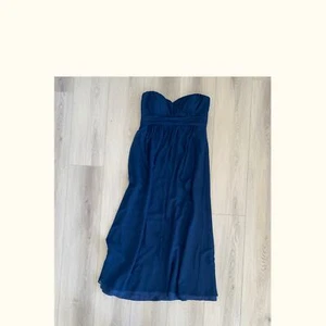 Jenny Yoo Collection Dress Bridesmaid Navy Blue Strapless Maxi Long size 14 - Picture 1 of 5